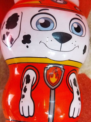 Pawpatrol kids cup used with plastic-like lid