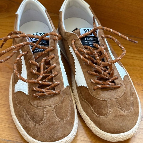 Emanuelle Vee suede sneakers like new, size 41, white and brown