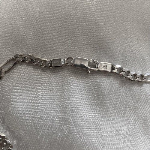 Al'Oro men's silver chain necklace 925, 61 cm