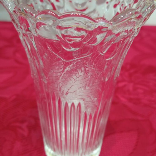Vintage glass vase, 15 cm
