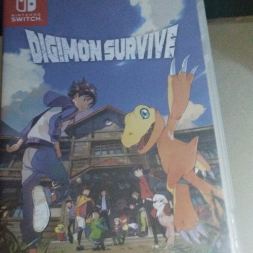 Nintendo Switch Lite console with Digimon Survive game