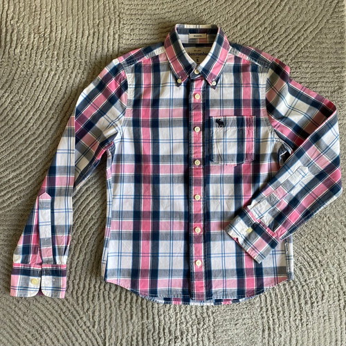 Abercrombie & Fitch kids plaid shirt like new, size Small