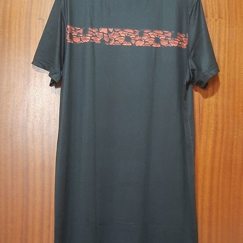 Elastic blouse dress like new, black and red, fits M to XL