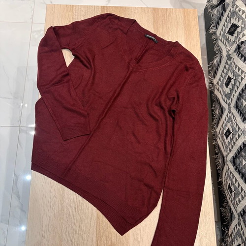 Terranova knitted sweater used, burgundy, size S