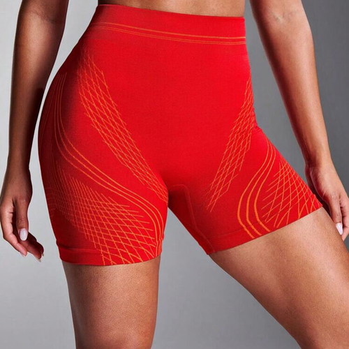 Sportswear Gym Yoga Short Leggings Red Size Large New