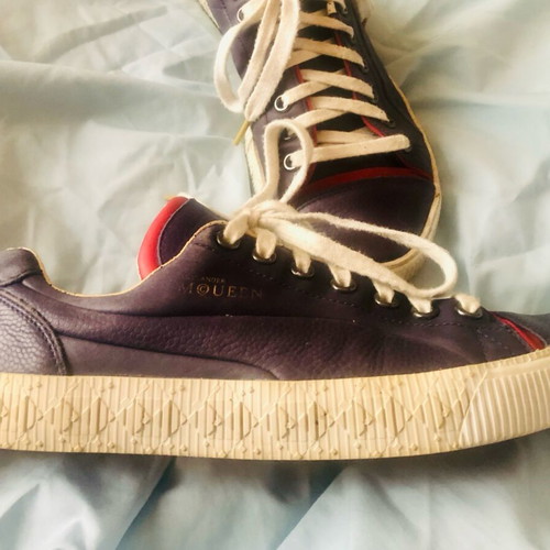 PUMA-ALEXANDER McQUEEN leather sneakers like new, blue