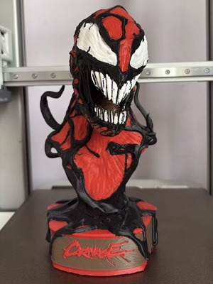 Carnage figure 3D printed Marvel made to order