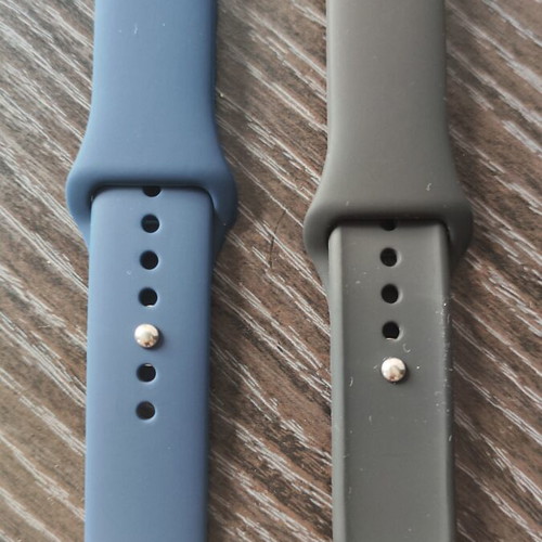 Quick release watch straps 22mm, black and blue