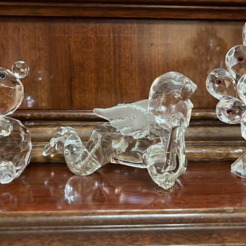 Glass table decorations like new, all together