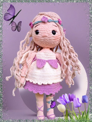 Fairy doll handmade crochet made to order gift