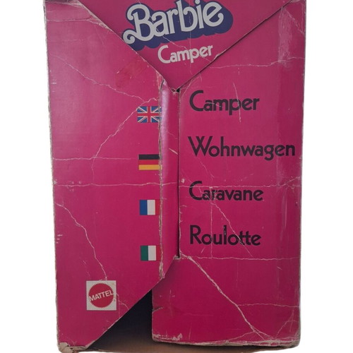 Vintage Mattel Barbie Camper used, rare collectible with box