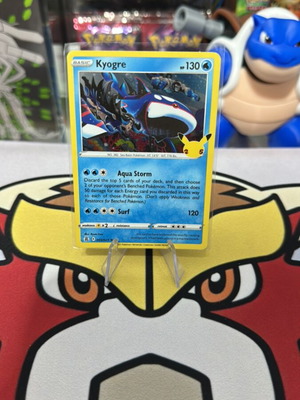 Pokemon card Kyogre holographic celebrations 25th καινούργιο