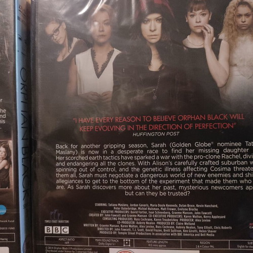 Orphan Black DVD new, English subtitles, UK import