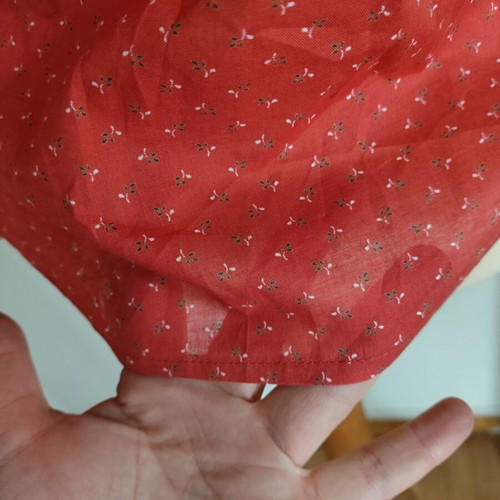 Original Distler lightweight cotton shirt with floral pattern like new, M/L
