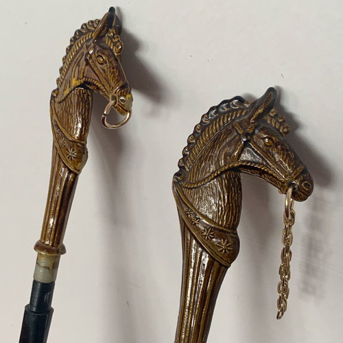 Brush and Shoe Horn Used, Antique from Belgium