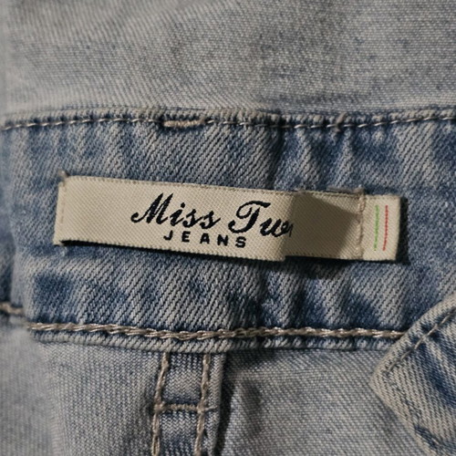 Denim short salopette