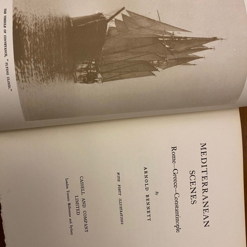 Mediterranean Scenes Arnold Bennett used book 1928 edition