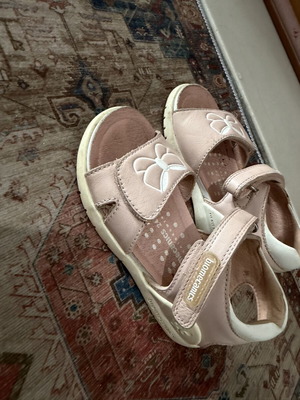 Biomecanics girls' sandals size 24 like new, pink and white
