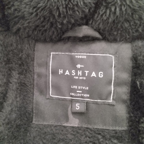 Hashtag boys' jacket with hood, size 128 cm, age 7-8