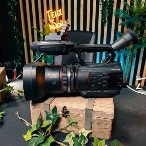 Panasonic AG-AC130EJ & AG-AC90 Full HD video camera package with batteries and SD cards