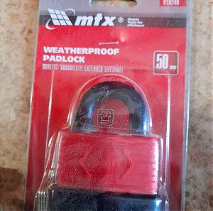 MTX Λουκέτο Πέταλο με Κλειδί Αδιάβροχο 50mm