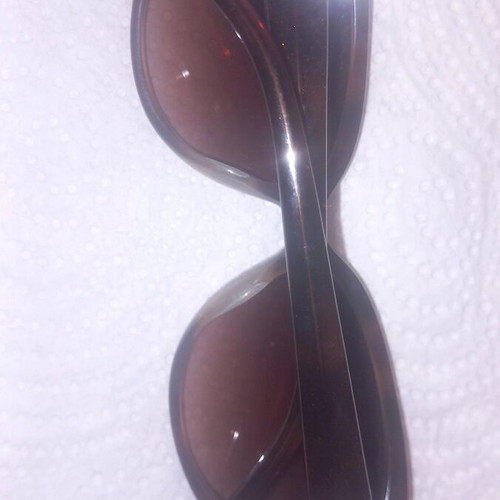 Sunglasses new with glitter brown acetate optical quality