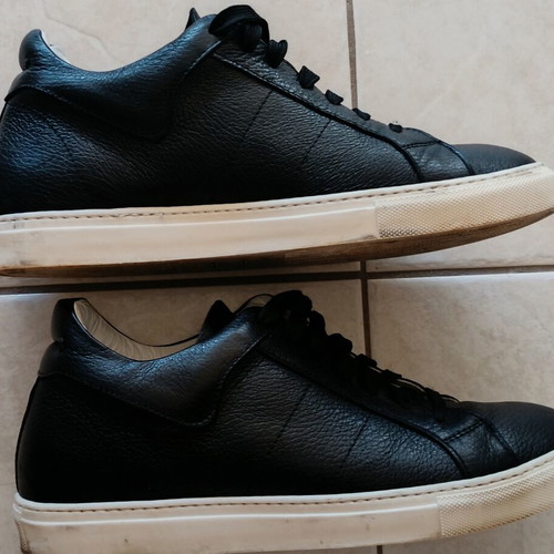 Nak men's leather shoes size 44 like new, black casual