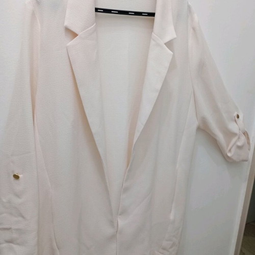 Dina women's long-sleeve jacket cardigan like new, soft pink, size XXL
