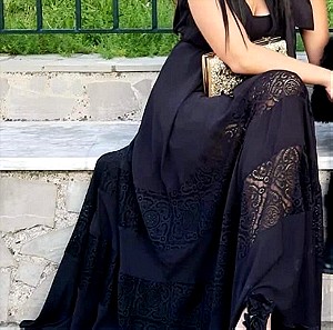 Lynne μαύρο μάξι φόρεμα