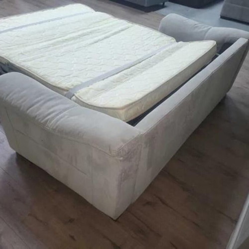 Gray fabric sofa three-seater with sleep function new