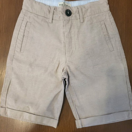 Hashtag boys' set size 6 like new, white and light brown