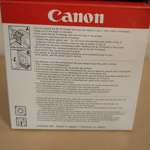 Canon BC-50 BJC 8200 printhead new sealed pack