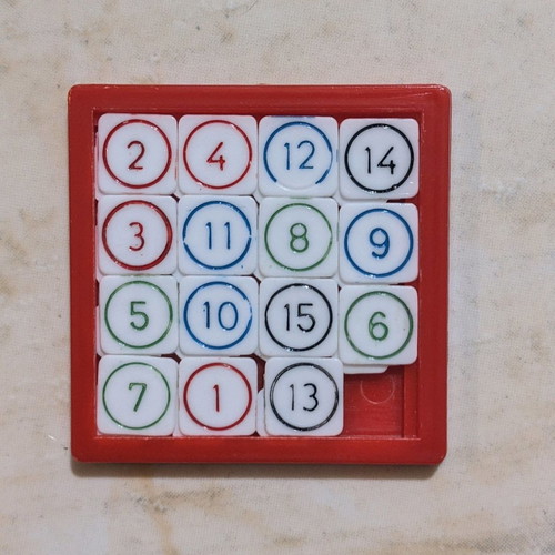 Number puzzle game used made in Greece