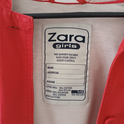Parka used, red
