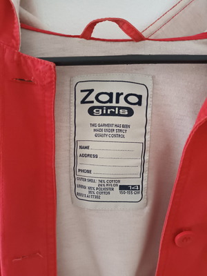 Parka used, red