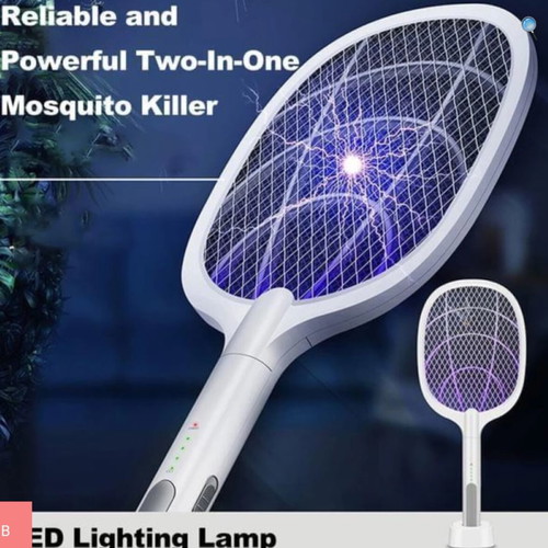 Rechargeable electric insect zapper racket new