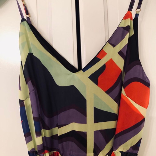 Innocent Multicolor Dress S New With Straps And Belt