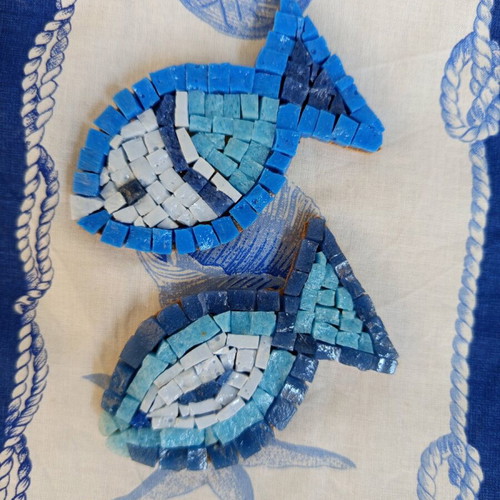 Mosaic decorative fish 12 cm