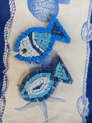 Mosaic decorative fish 12 cm