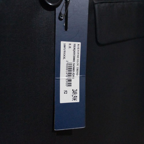 Glou Trend black suit new, pants size 52-46, jacket size 52