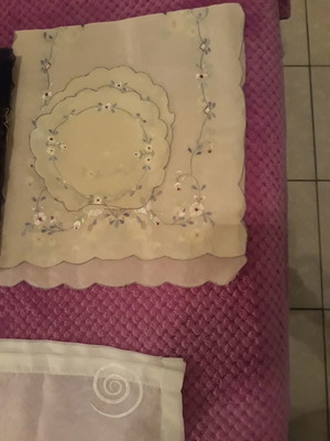 Organza napkins used