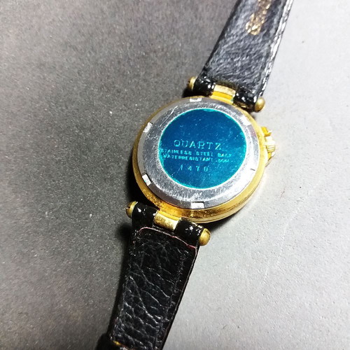 Leonard Genuine Diamond Vintage Gold-tone Quartz Women's Watch used