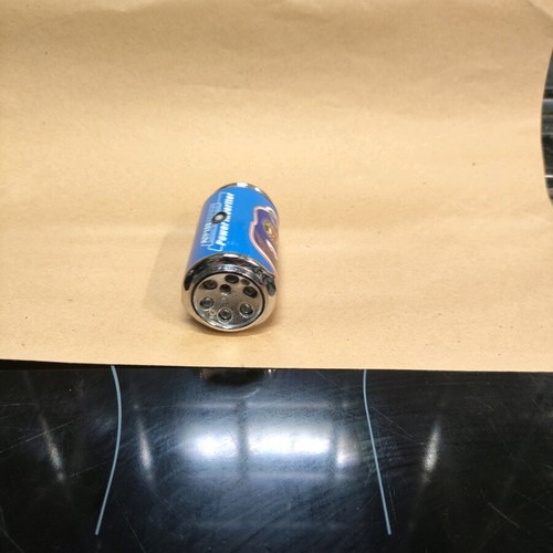 Victoria Bitter beer can lighter used with LED lights