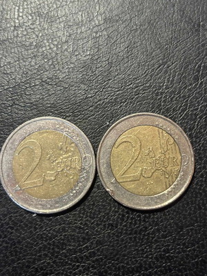 Euro coins used, good condition, 100 pieces, 2002-2010