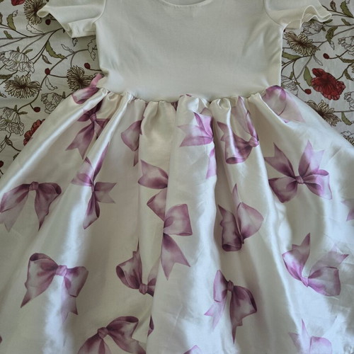 H&M dress like new, sizes 134/140, white and pink