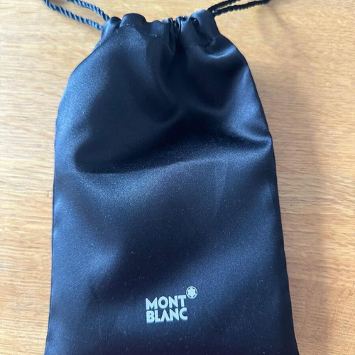 Mont Blanc wallet with leather and fabric