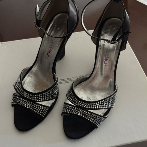 Rebecca Blu vintage sandals used with rhinestones and ankle strap size 40