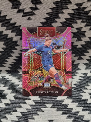 Panini Select FIFA Soccer Card 2023-24 Trinity Rodman Pink Mojo new