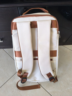Backpack new, beige color