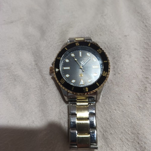 Wachs Man Auriol watch like new, water resistant 5 bar, black and gold
